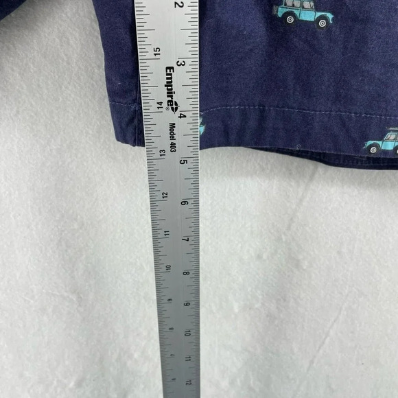 Bonobos Shorts Men's Sz S Blue Car Patterned Mid-Rise Elastic Waist Chino - Picture 5 of 11